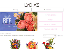 Tablet Screenshot of lydiasatthepointe.com